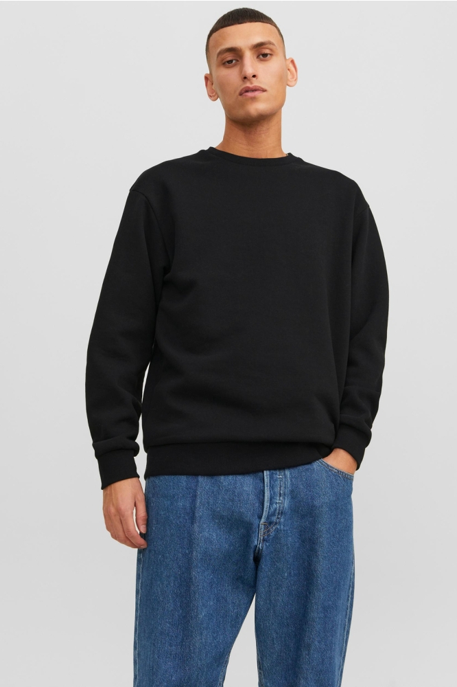 JJEBRADLEY SWEAT CREW NOOS 12249341 BLACK